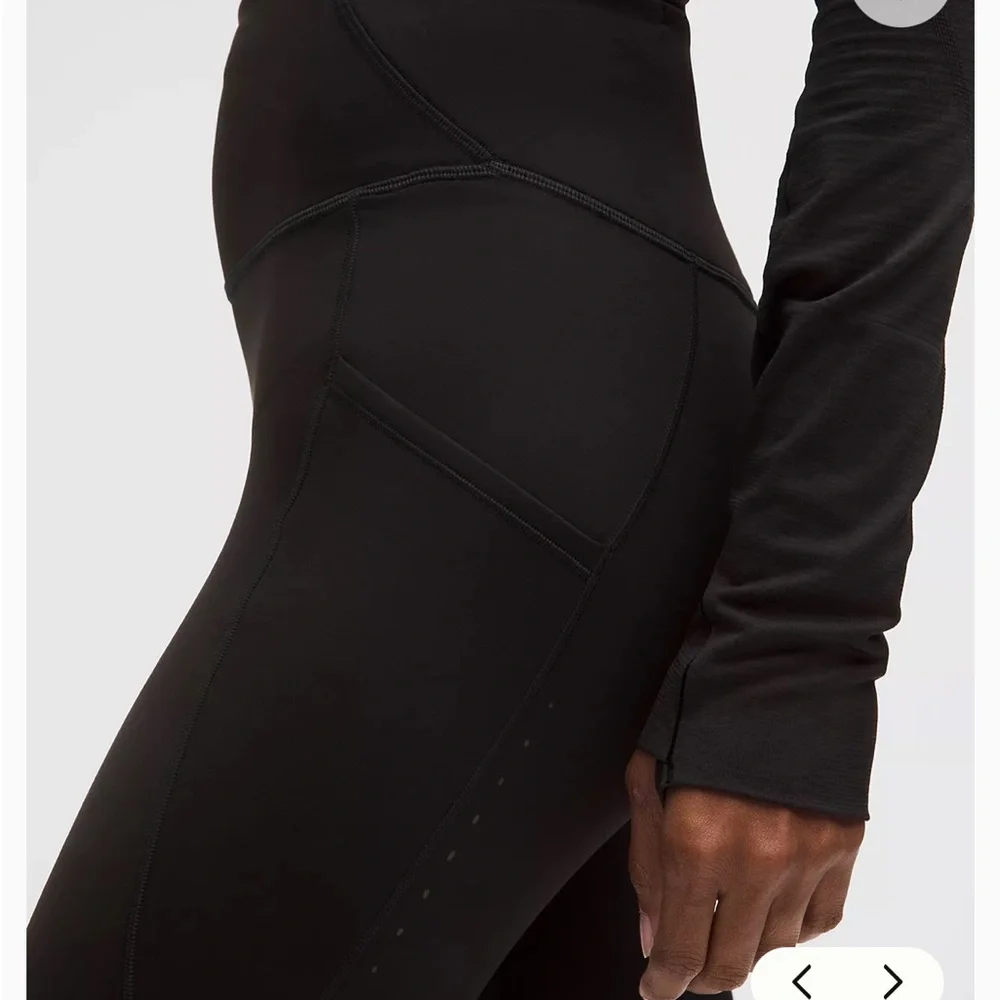 Lululemon Fast & Free High Rise Thermal Tight 28” 5 Pocket Leggings Size 2 - Picture 3 of 6